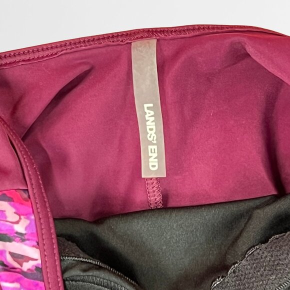 NWT Lands’ End Tugless Soft Cup One-Piece Swimsuit – Purple – Women’s Size 10 - Picture 3 of 4